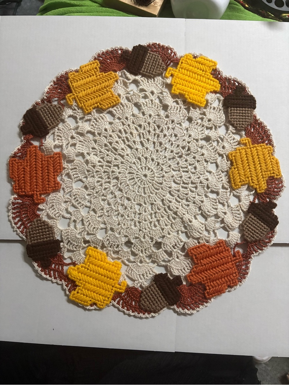 Vintage Style Cottagecore Fall Doily